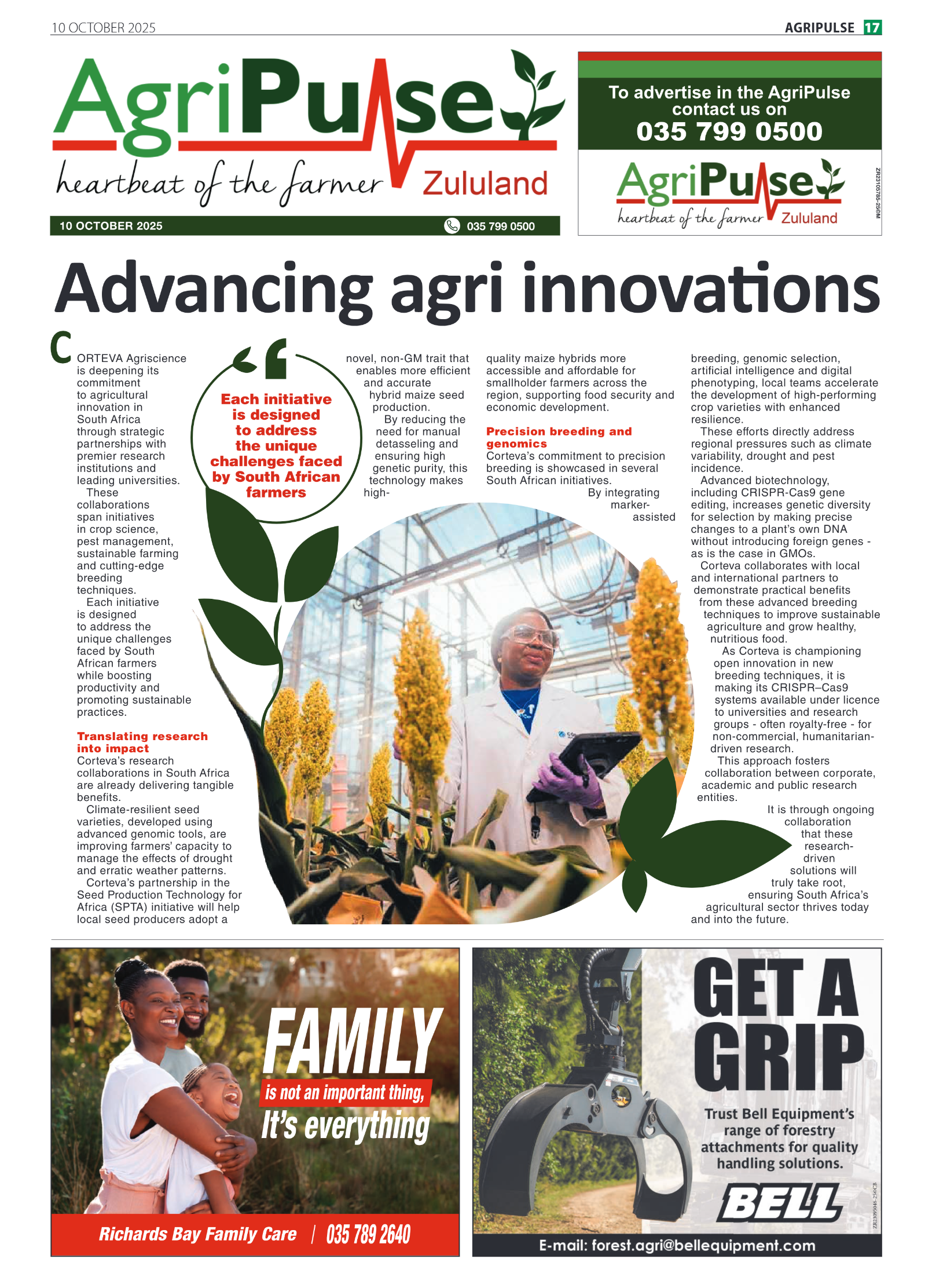 AgriPulse page 1