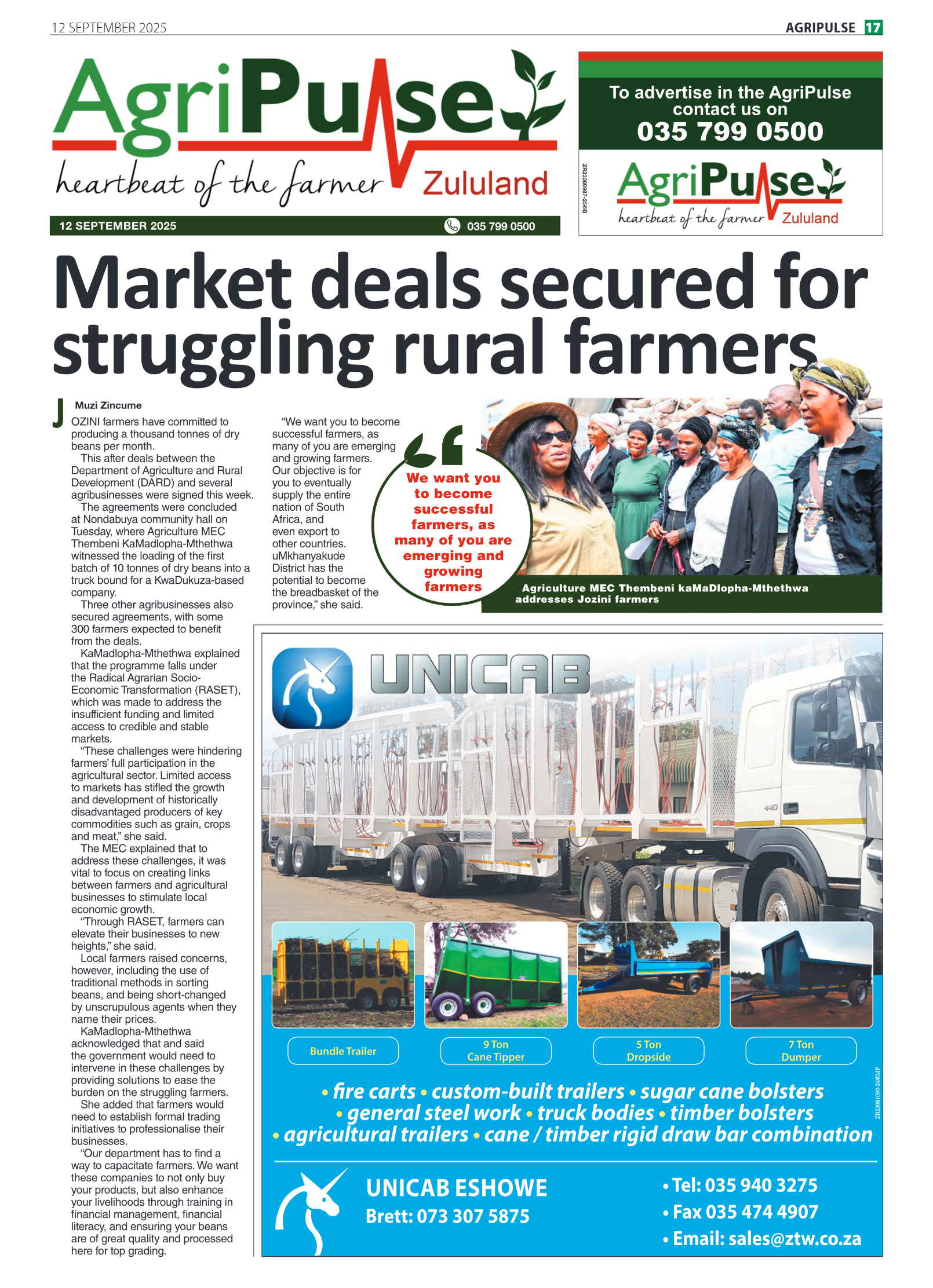 AgriPulse page 1