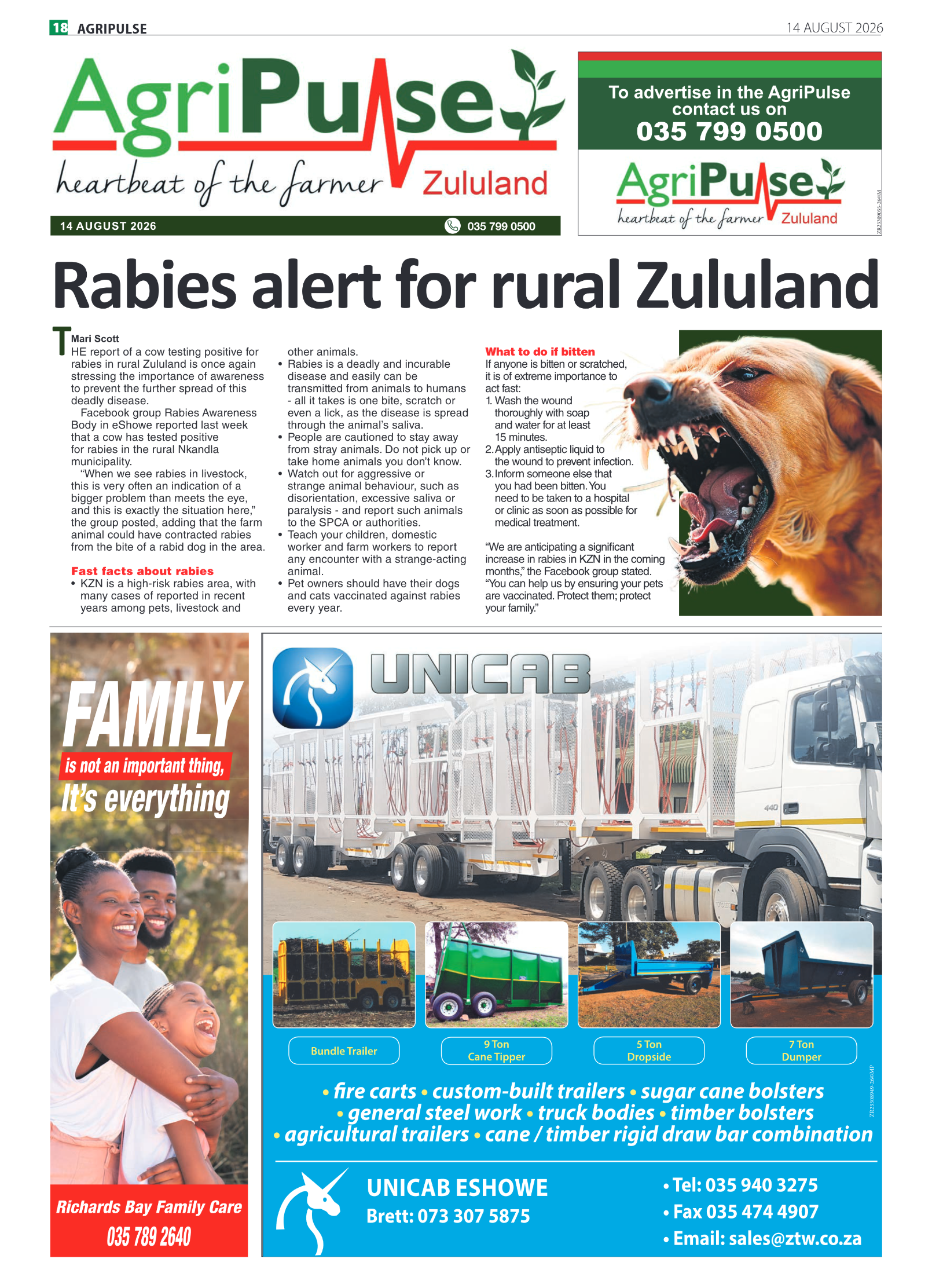 AgriPulse page 1