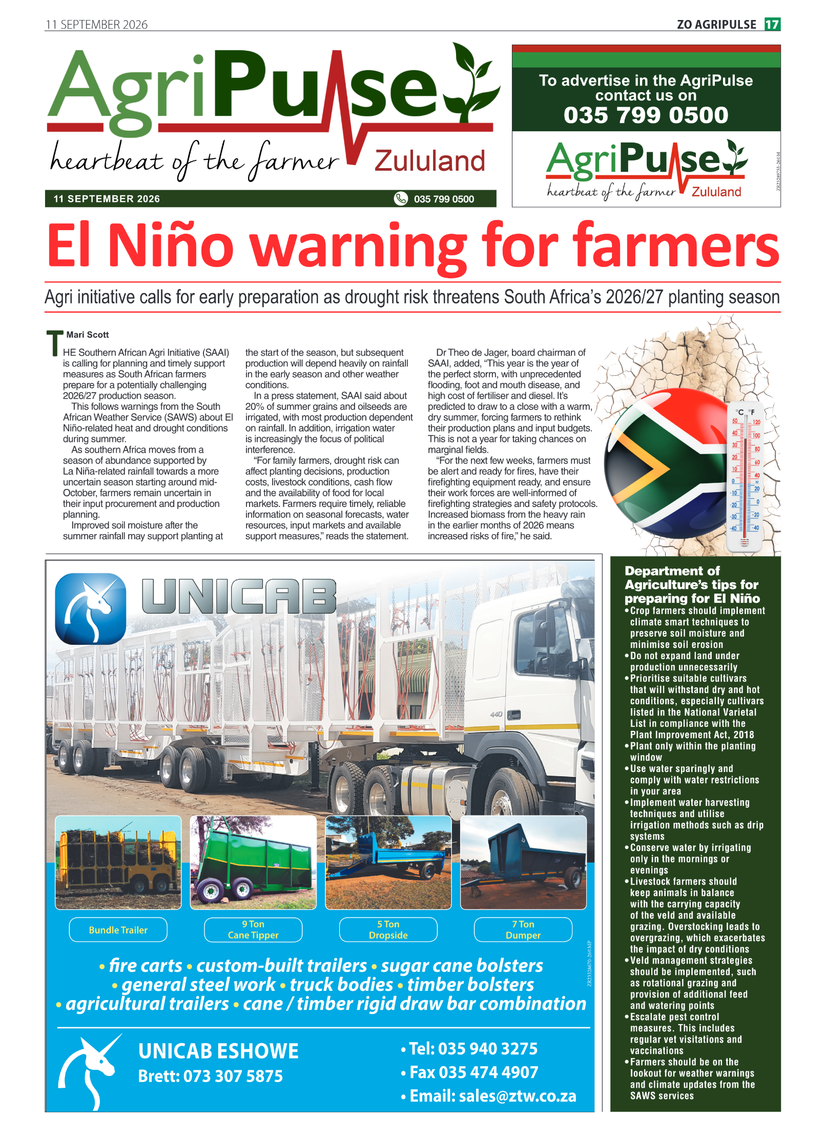 AgriPulse page 1