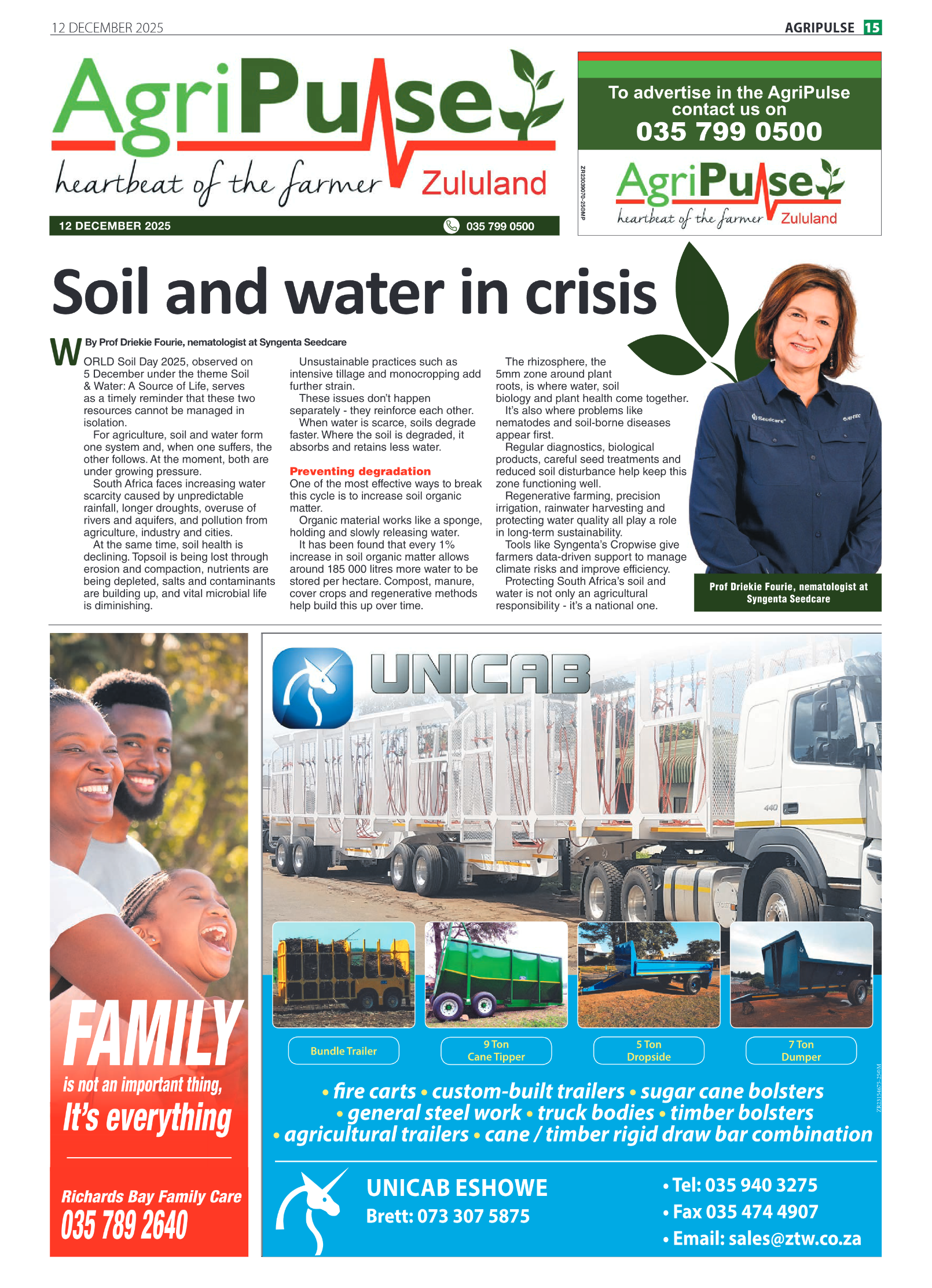 AgriPulse page 1