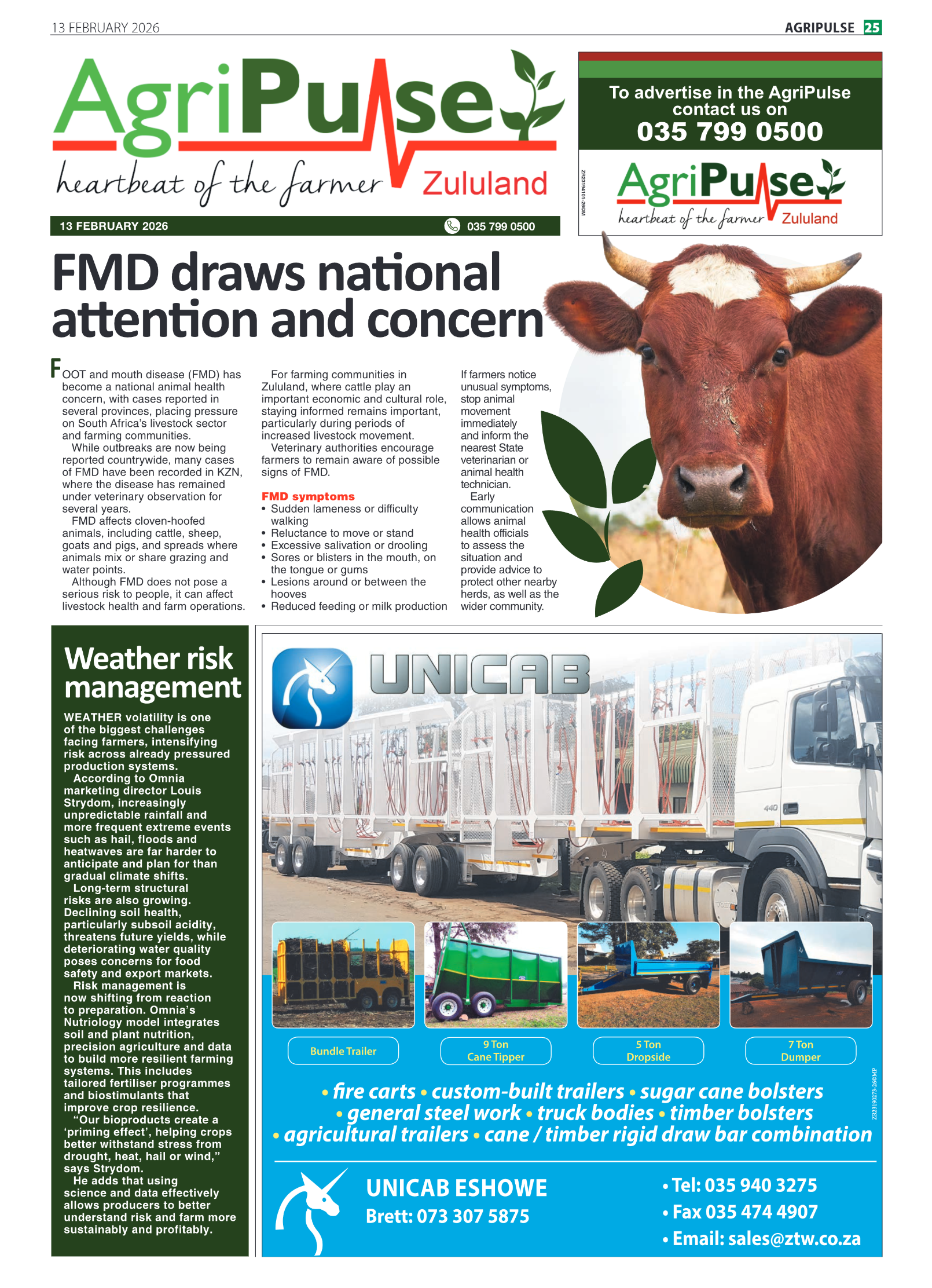 AgriPulse page 1