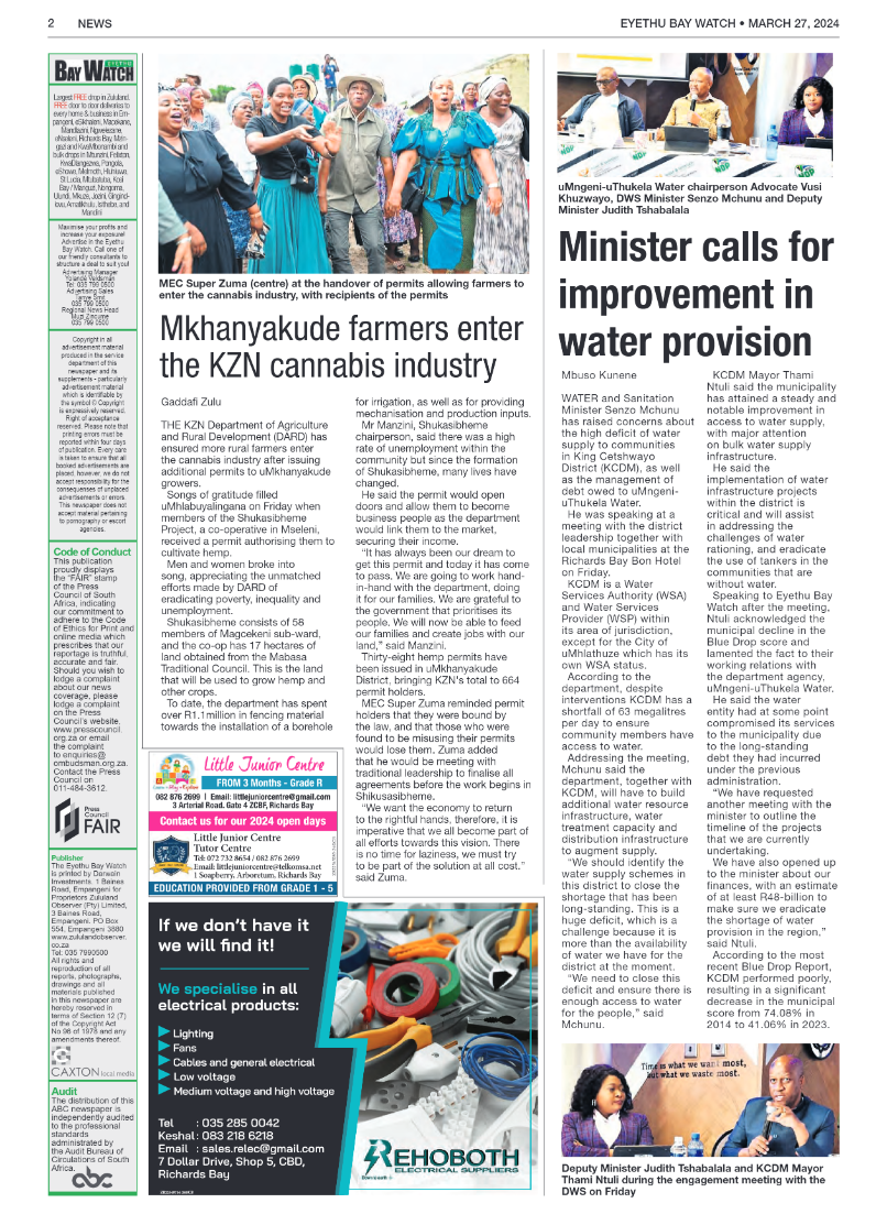 Eyethu Bay Watch page 2