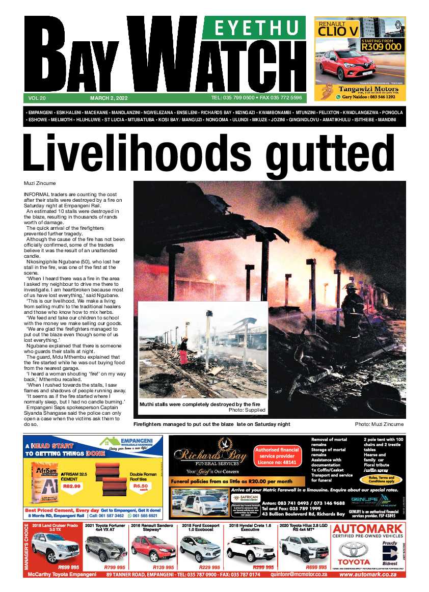 Eyethu Bay Watch page 1