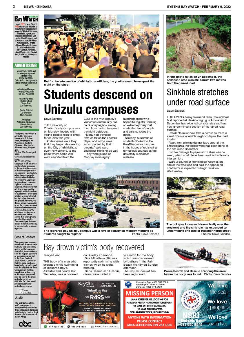 Eyethu Bay Watch page 2