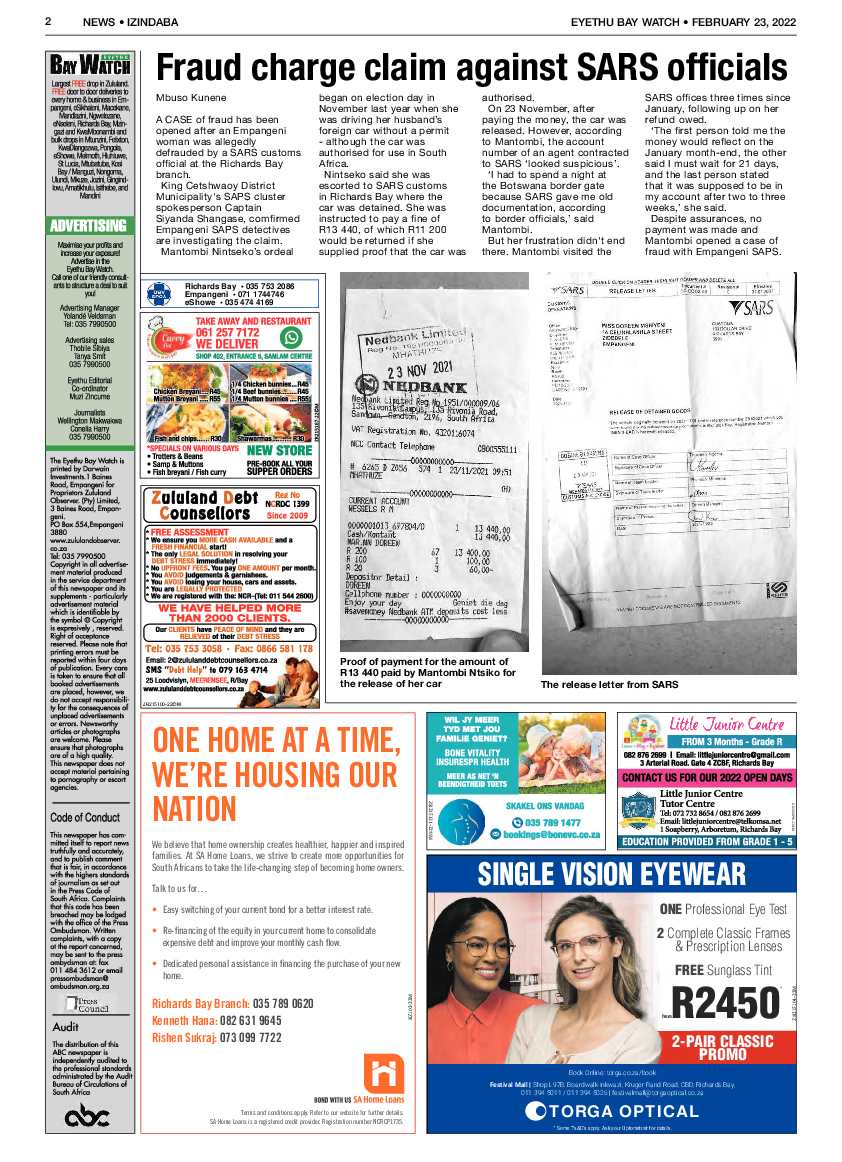 Eyethu Bay Watch page 2