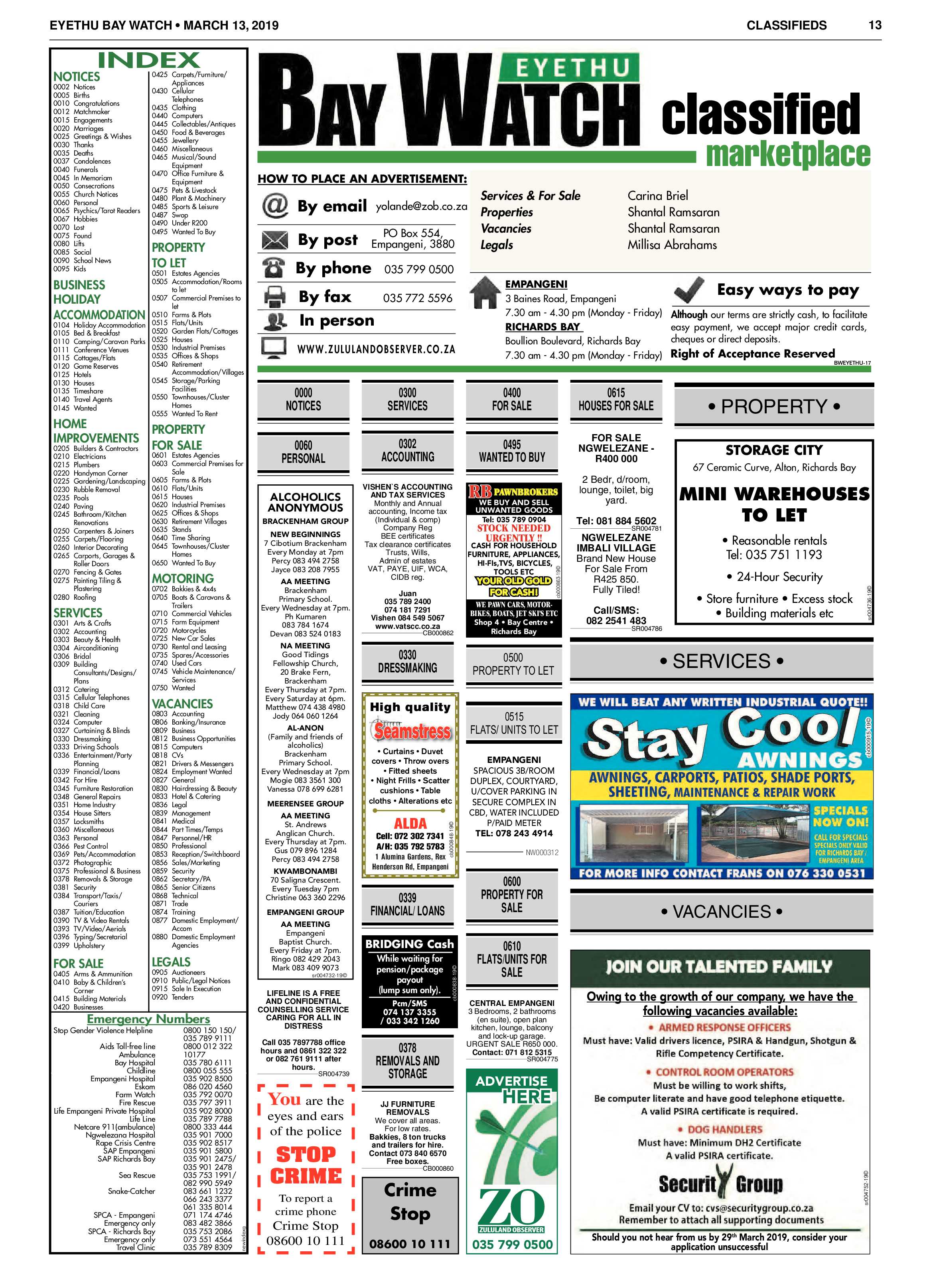 Eyethu Baywatch 13 March page 13