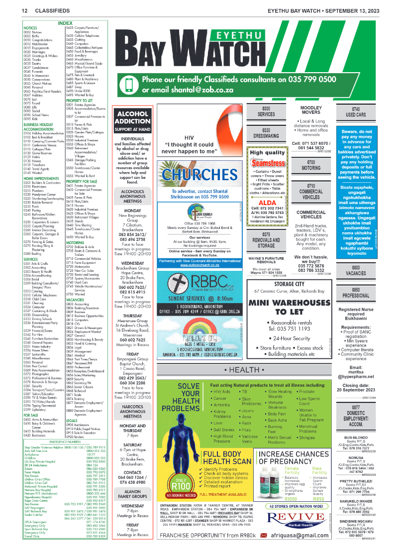EYETHU BAY WATCH page 12