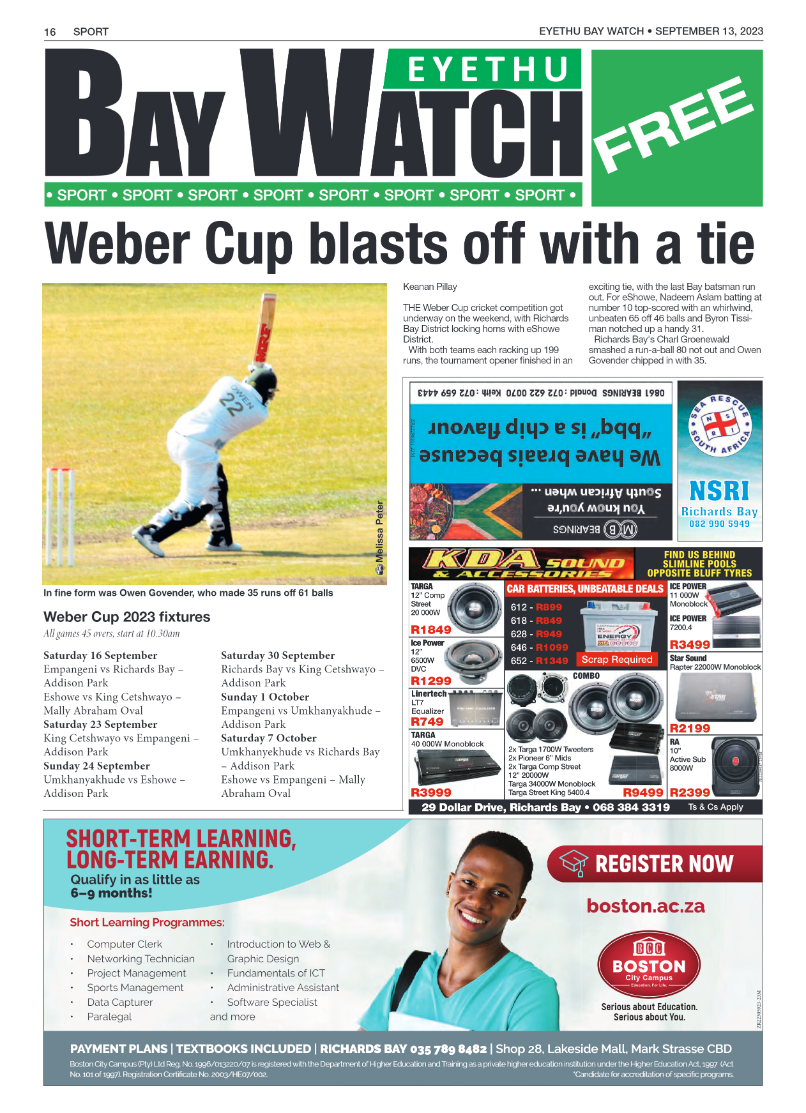 EYETHU BAY WATCH page 16