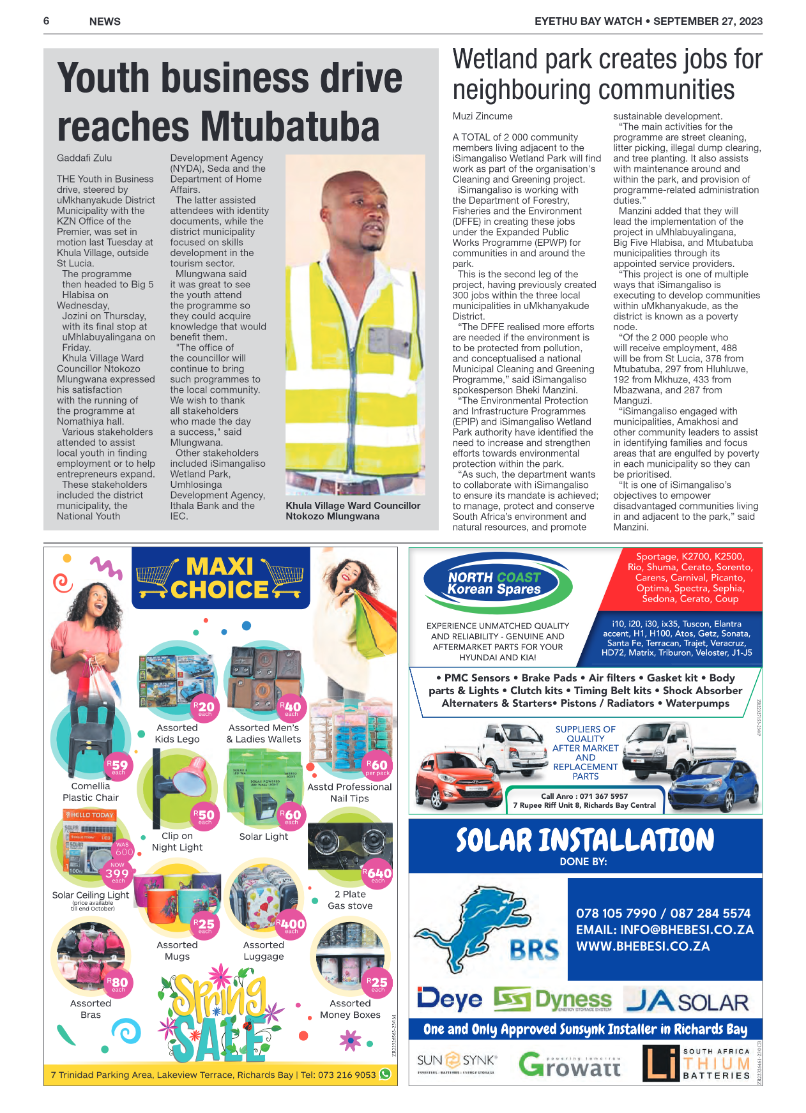 EYETHU BAY WATCH page 6