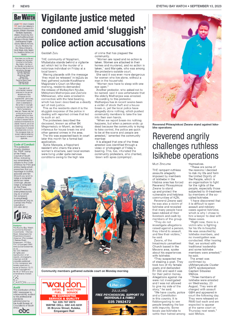 EYETHU BAY WATCH page 2