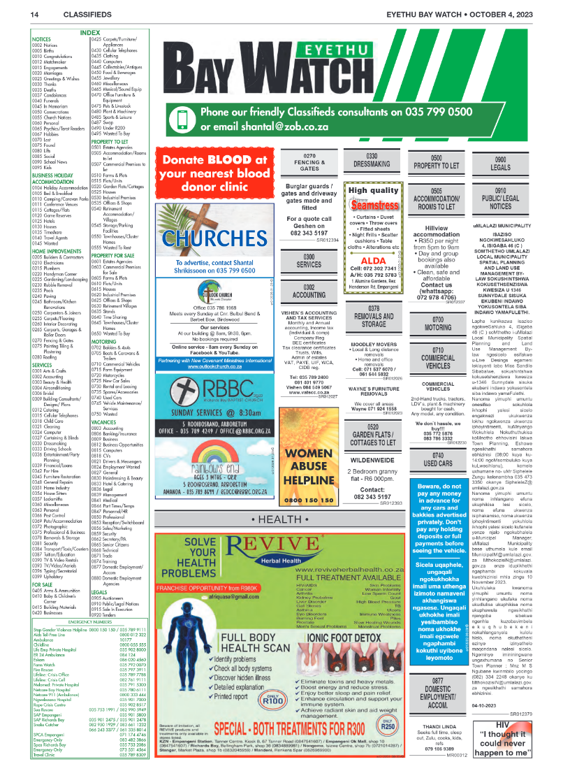 EYETHU BAY WATCH page 14