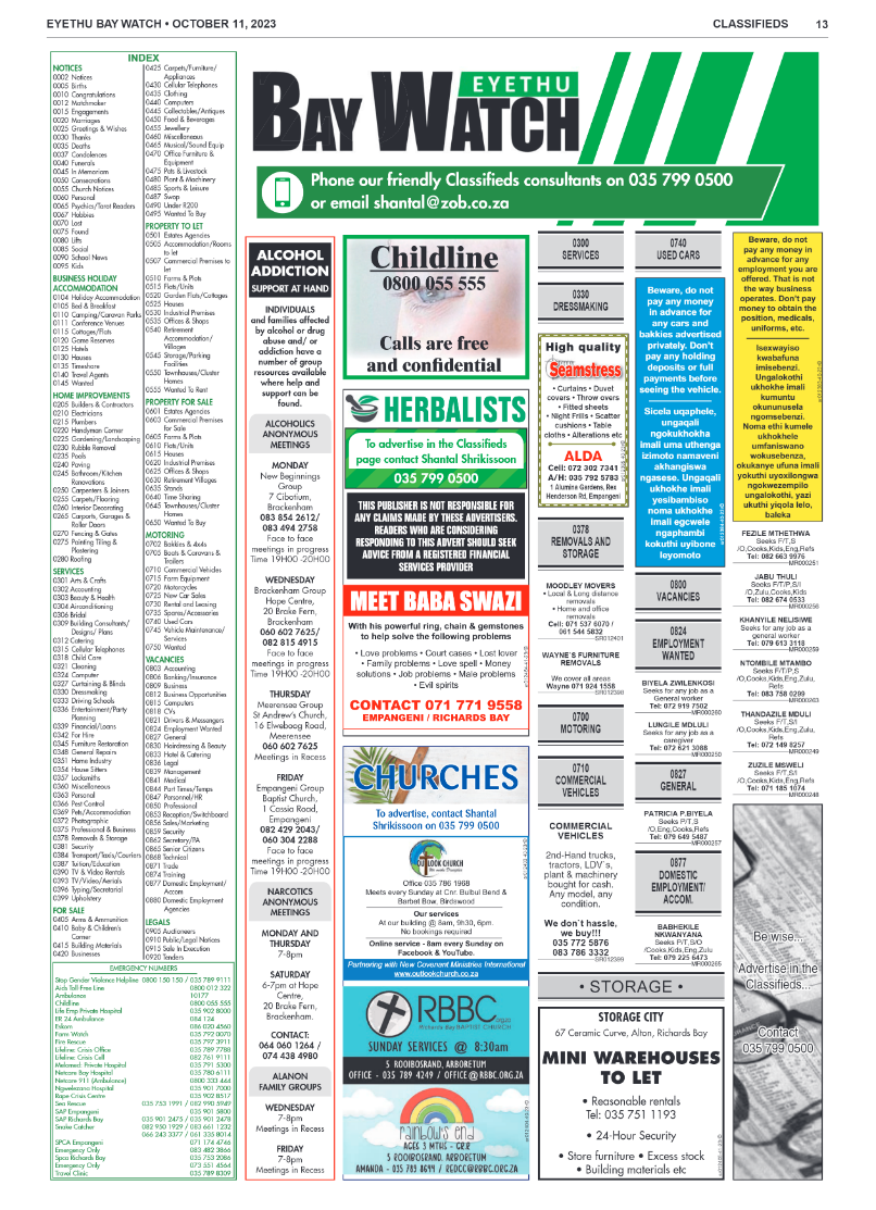 EYETHU BAY WATCH page 13