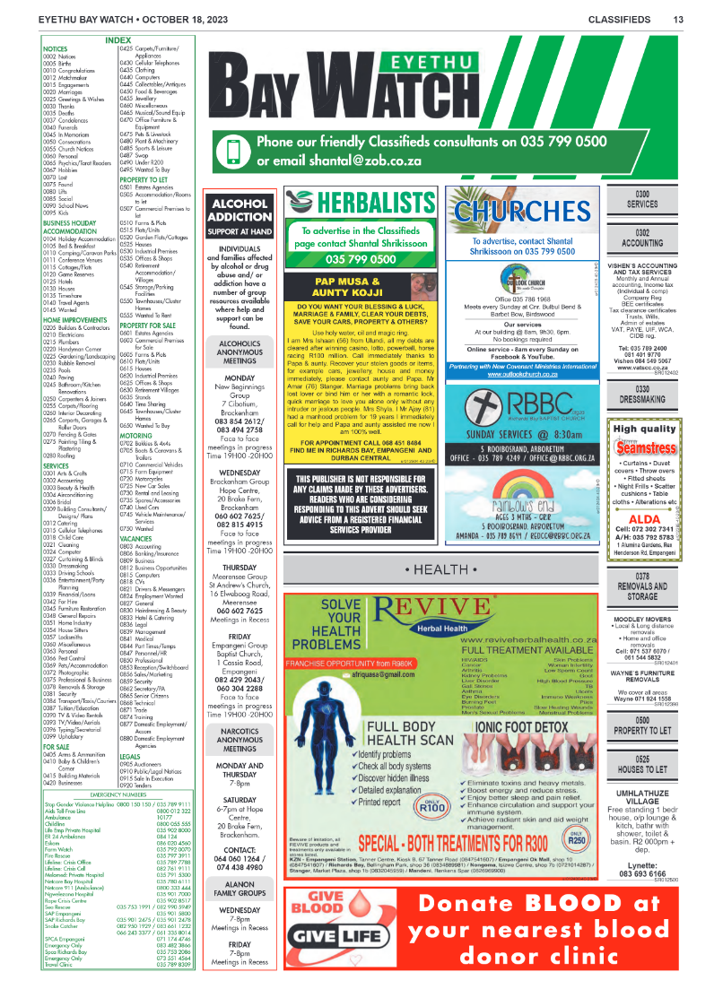 EYETHU BAY WATCH page 13