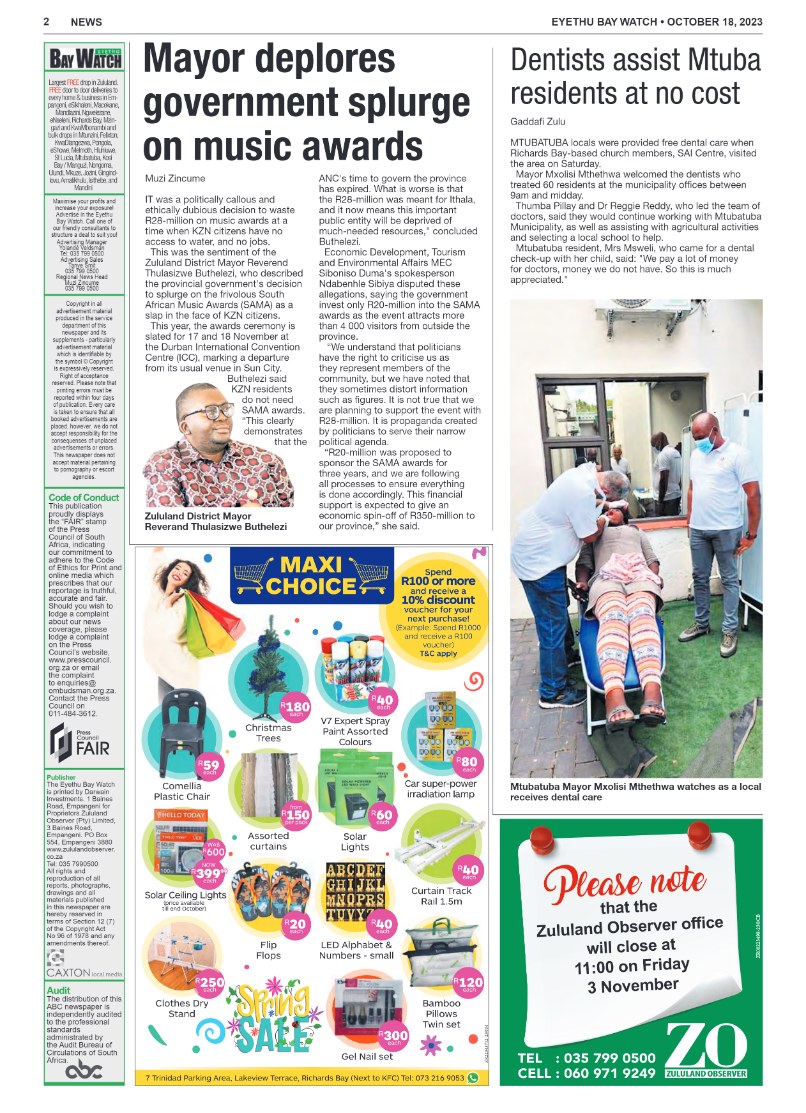 EYETHU BAY WATCH page 2