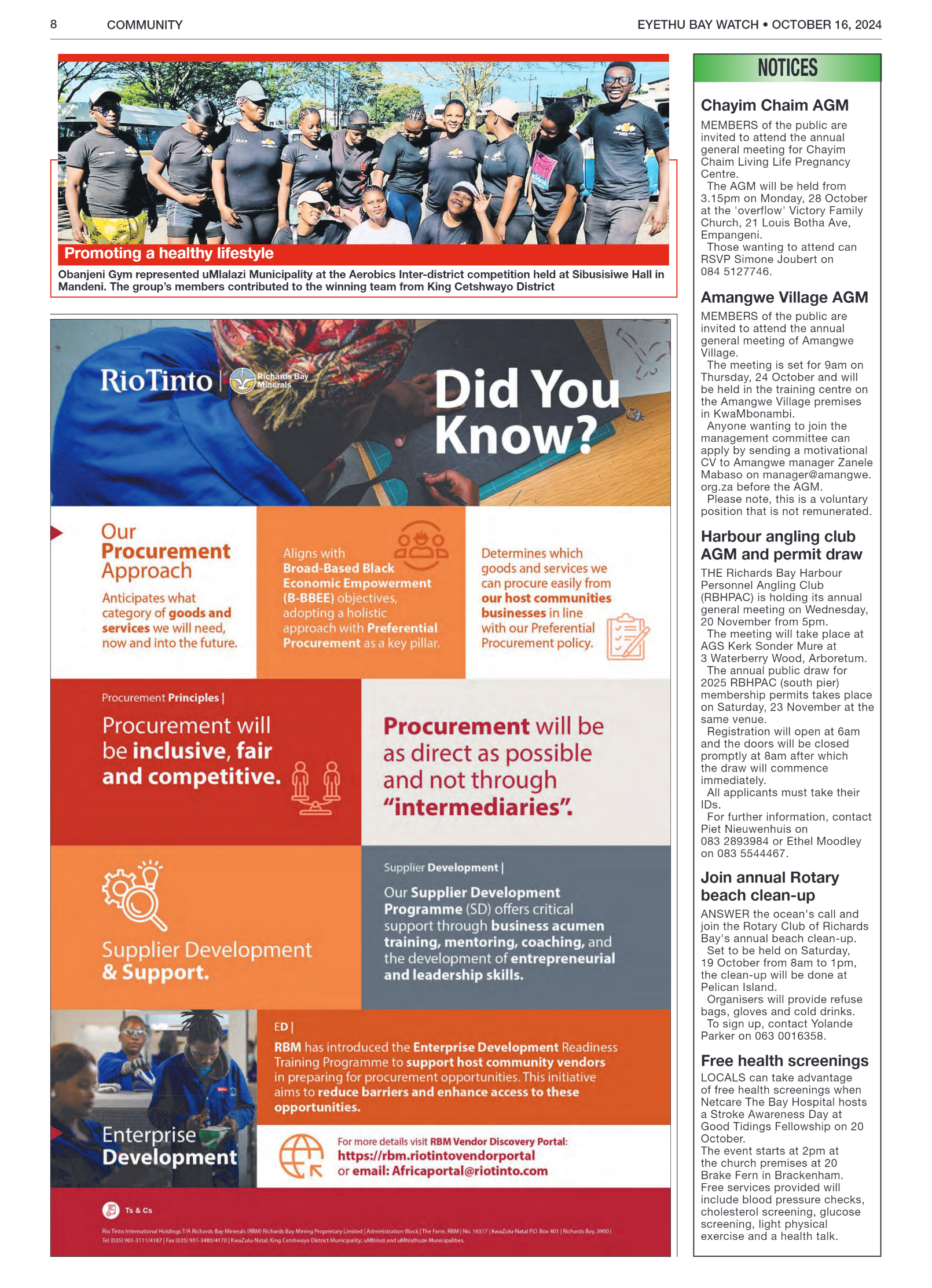 Eyethu BayWatch page 8