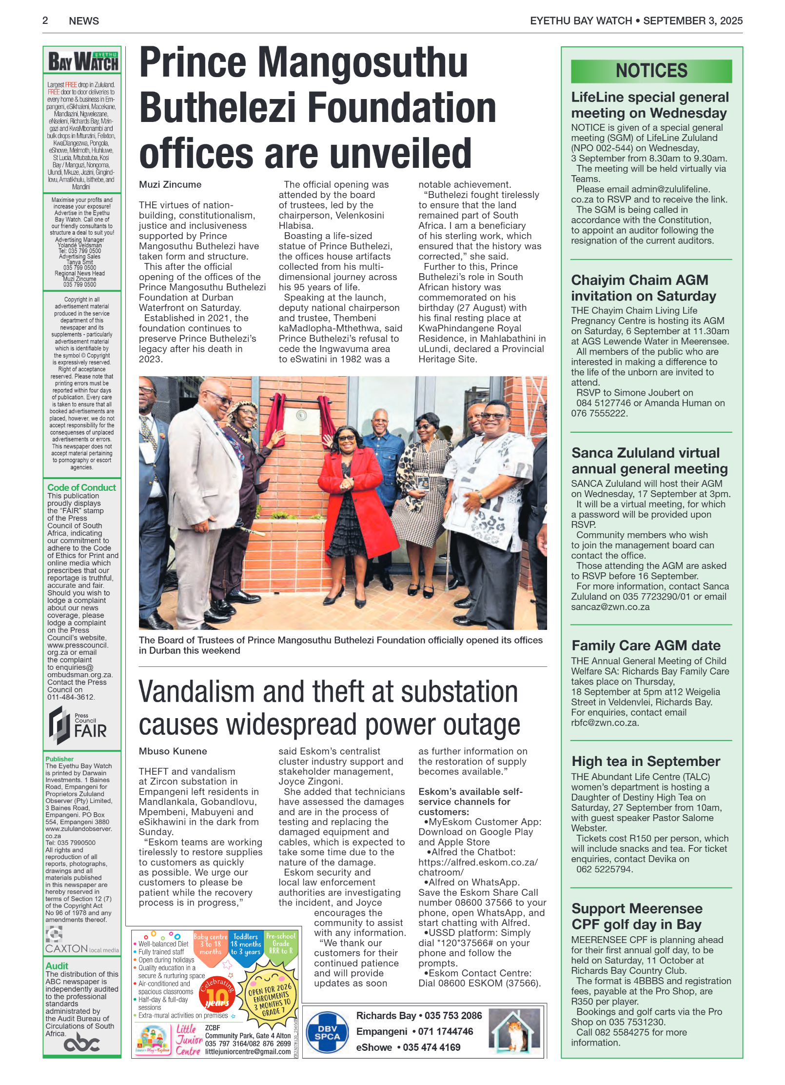 Eyethu BayWatch page 2