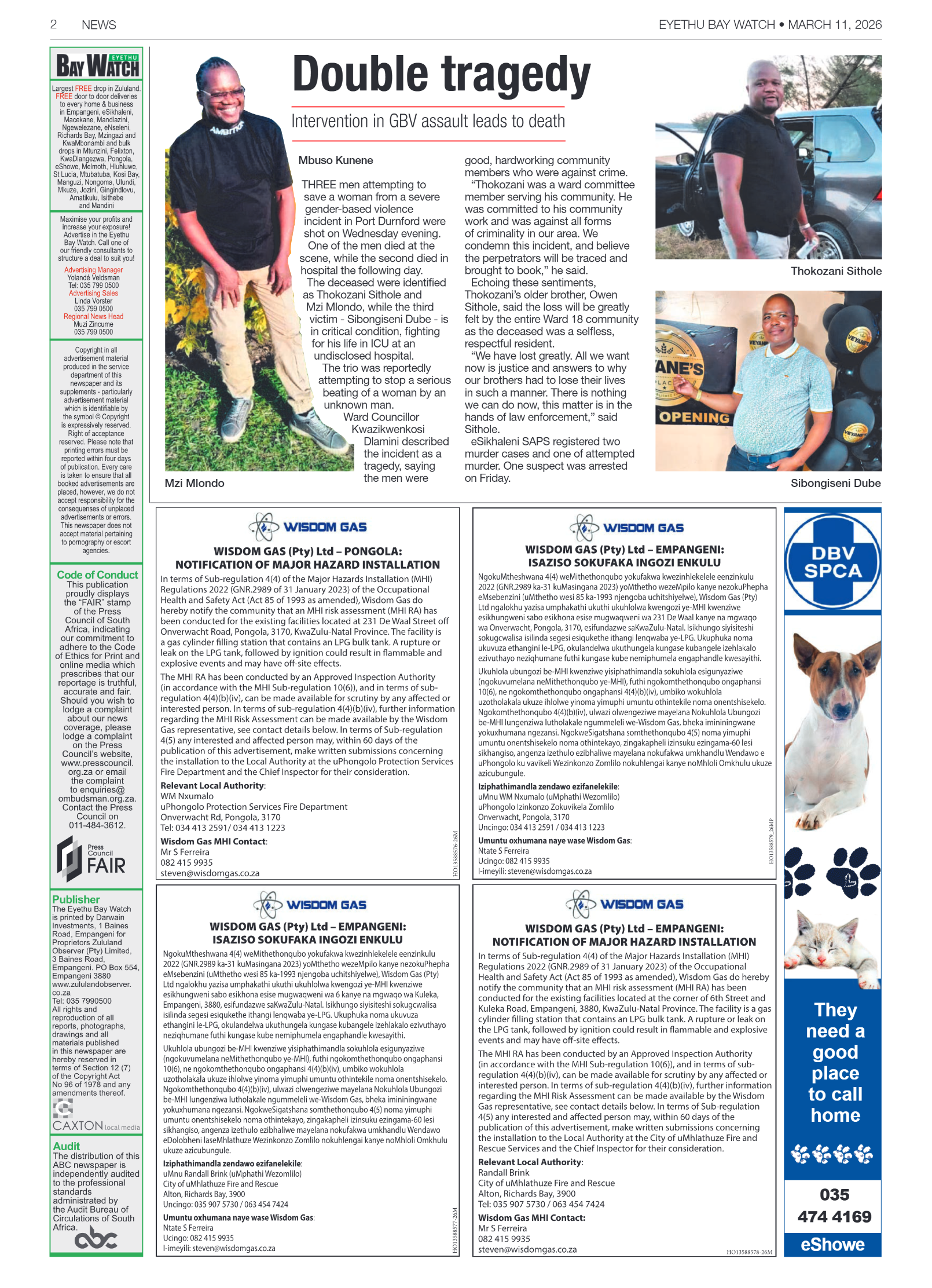 Eyethu BayWatch page 2