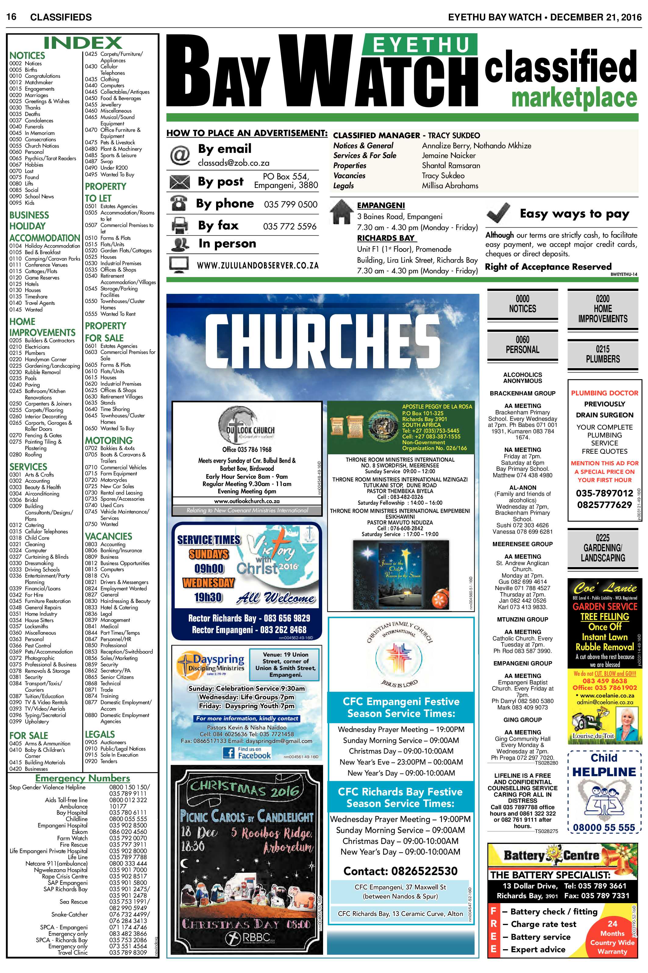 Eyethu BayWatch 21 December page 16