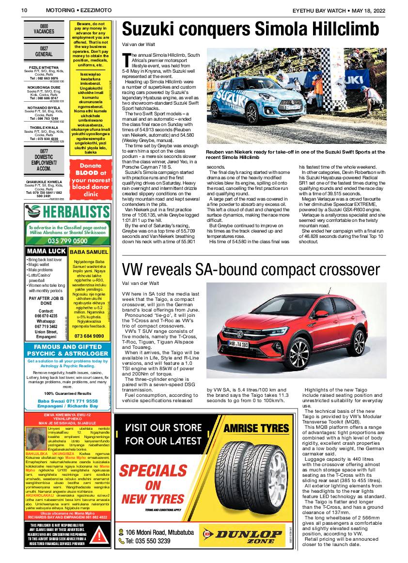 Eyethu Bay watch page 10