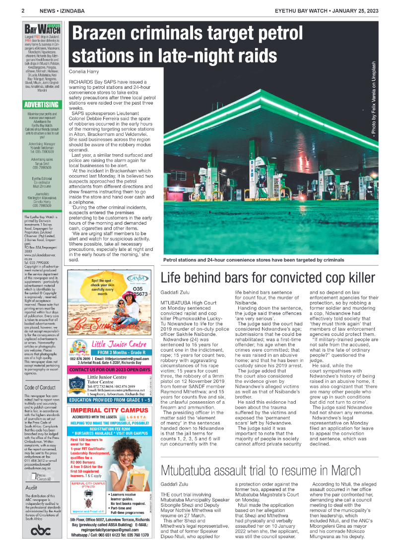 Eyethu Bay Watch page 2