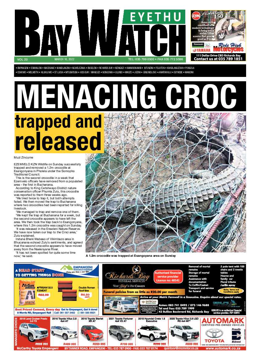 Eyethu Bay Watch page 1