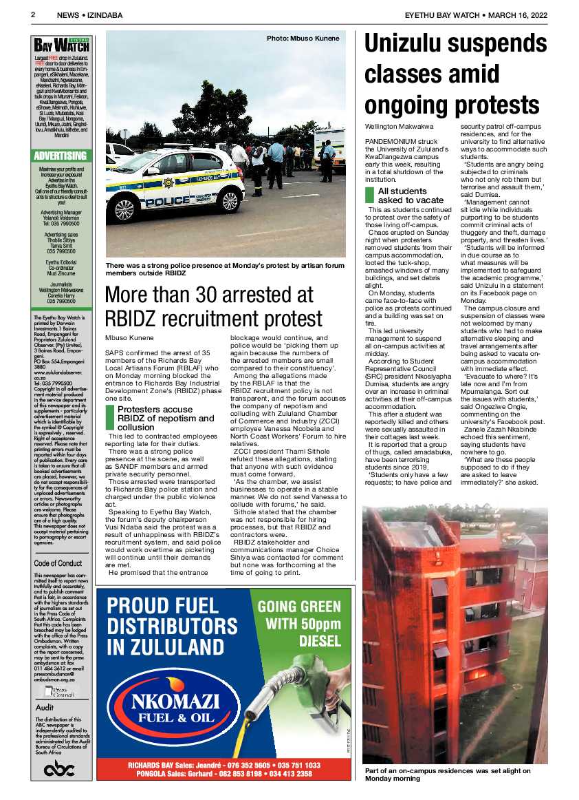 Eyethu Bay Watch page 2