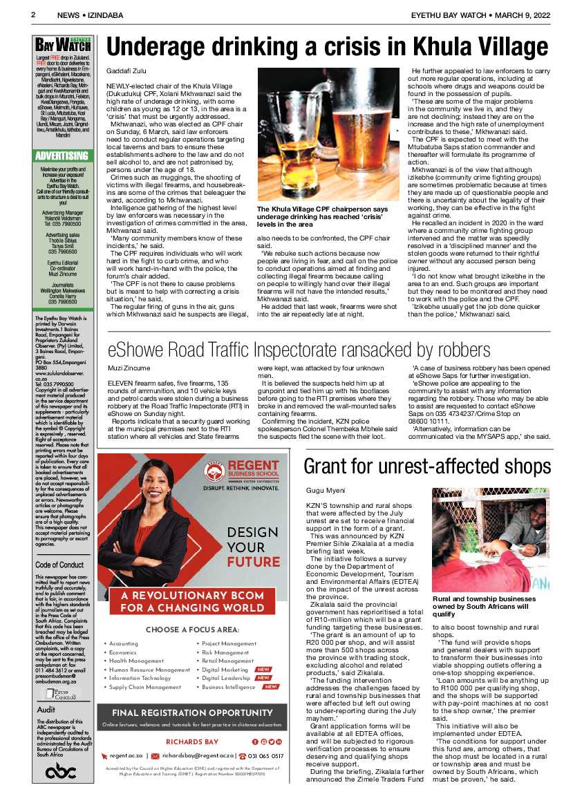Eyethu Bay Watch page 2