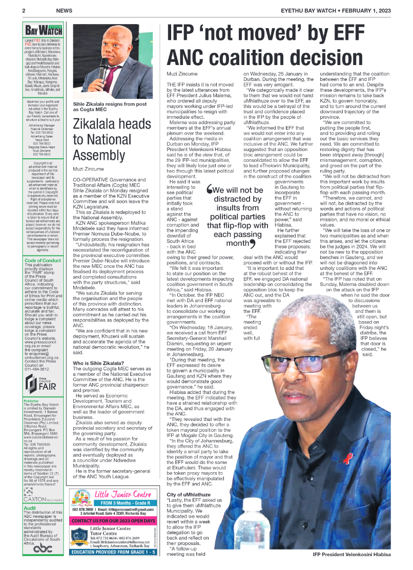 Eyethu Bay Watch page 2