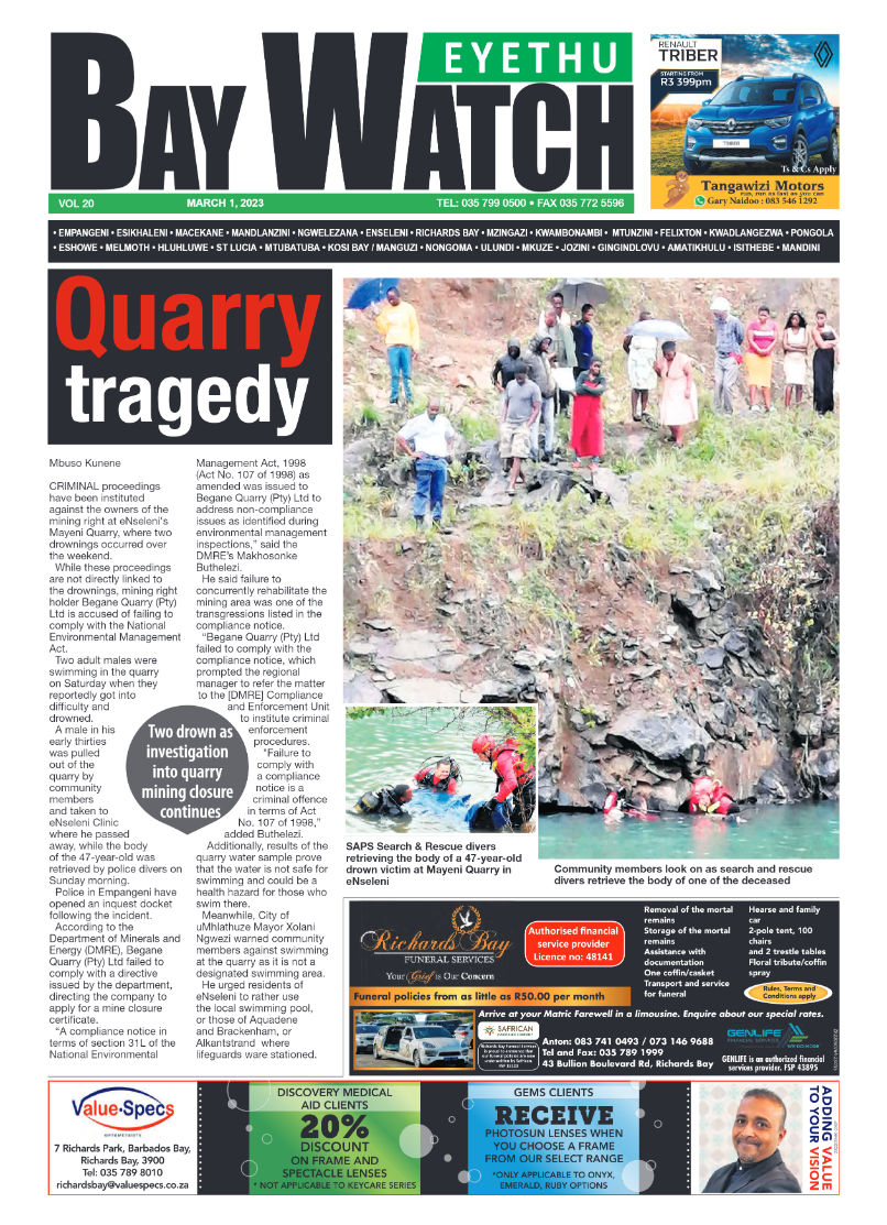 Eyethu Bay Watch page 1