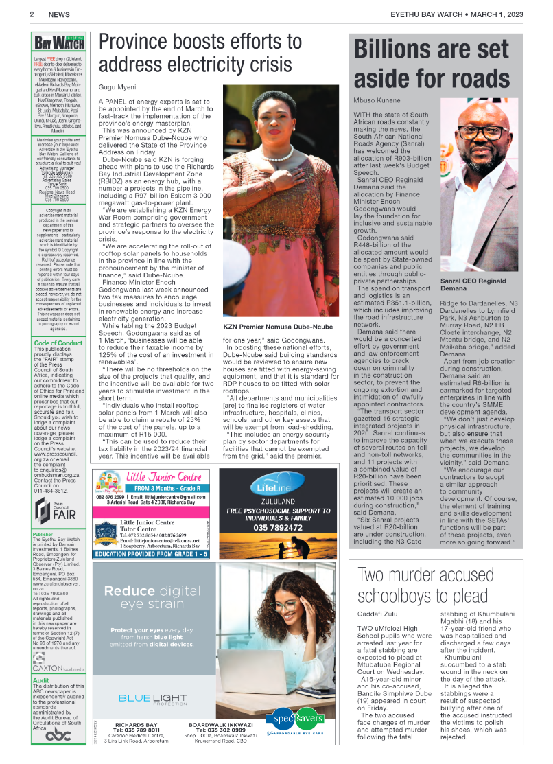 Eyethu Bay Watch page 2
