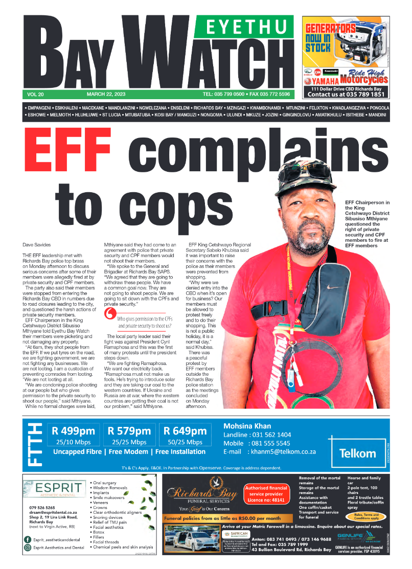 Eyethu Bay Watch page 1