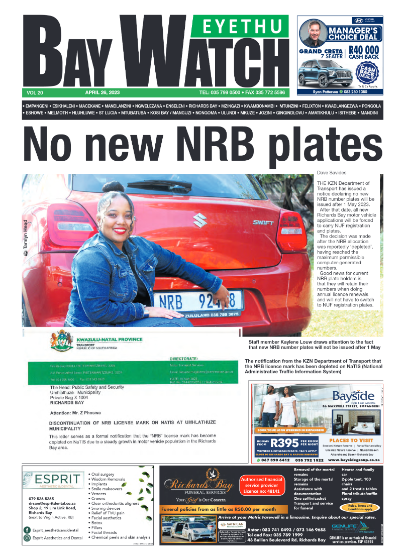 Eyethu Bay Watch page 1