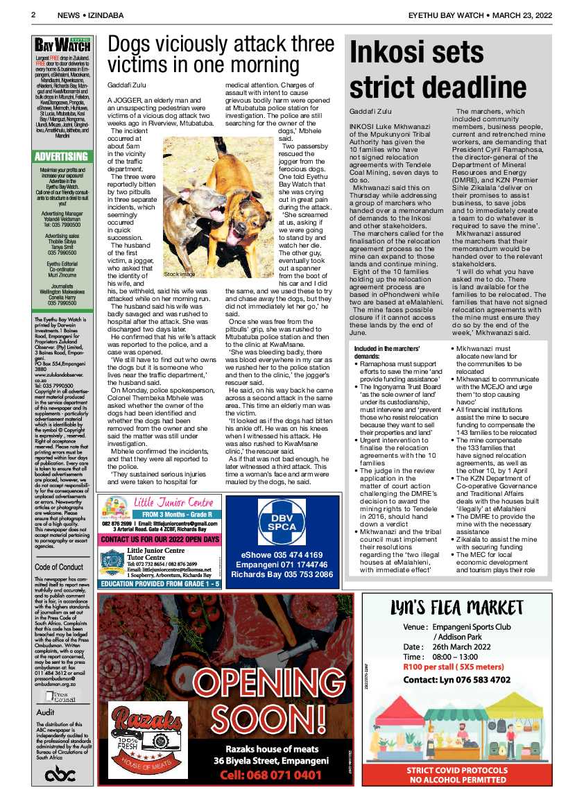 Eyethu Bay Watch page 2