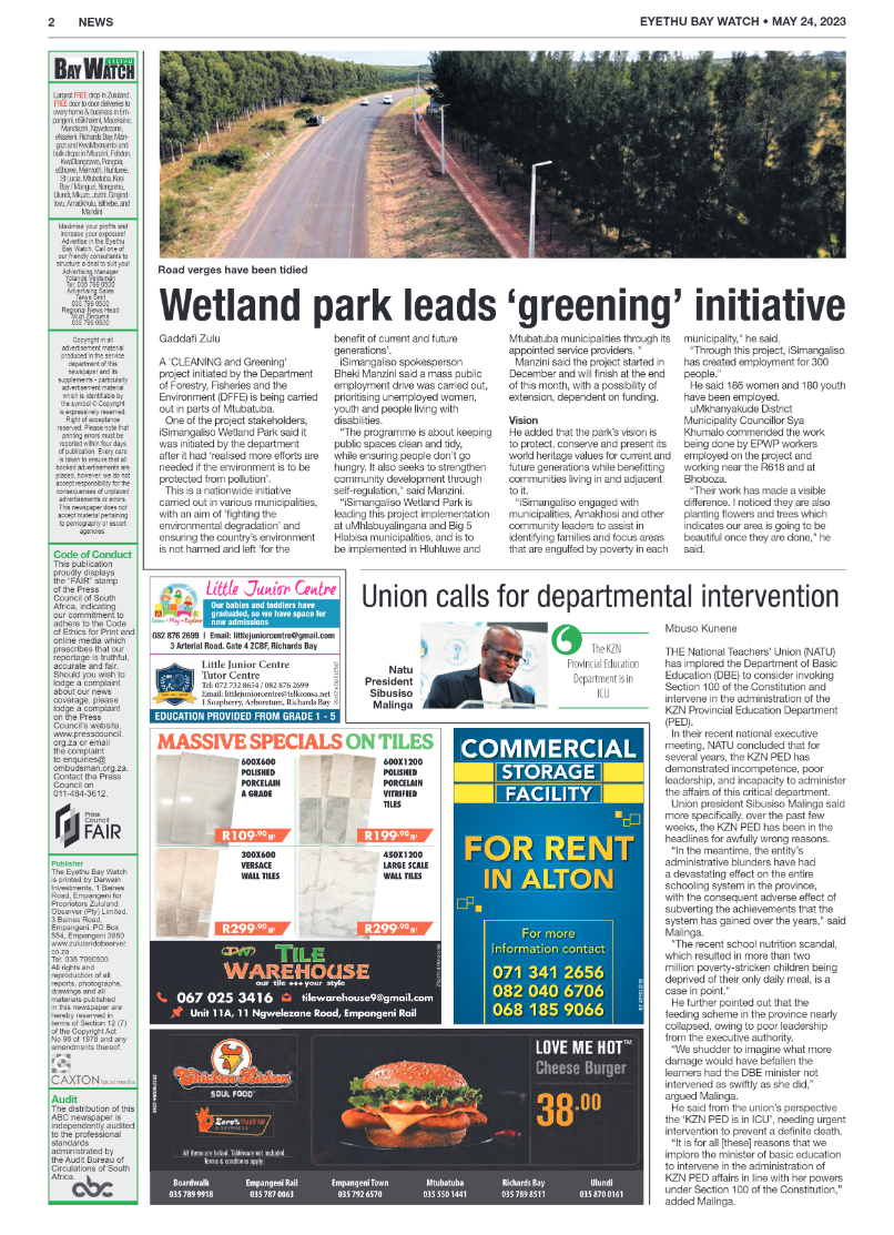 Eyethu Bay Watch page 2