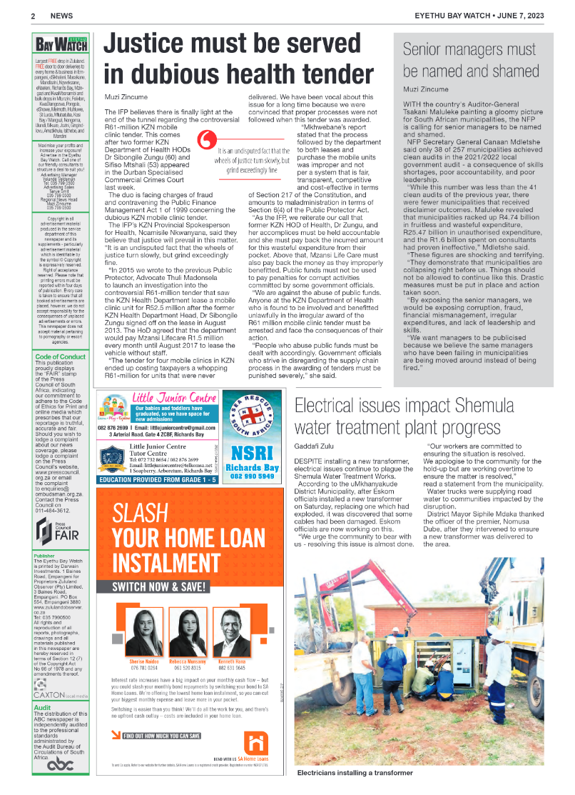 Eyethu Bay Watch page 2