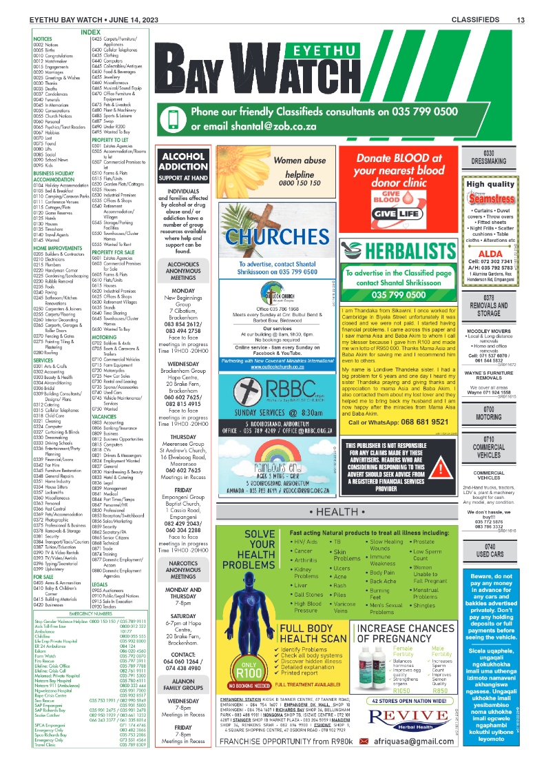 Eyethu Bay Watch page 13