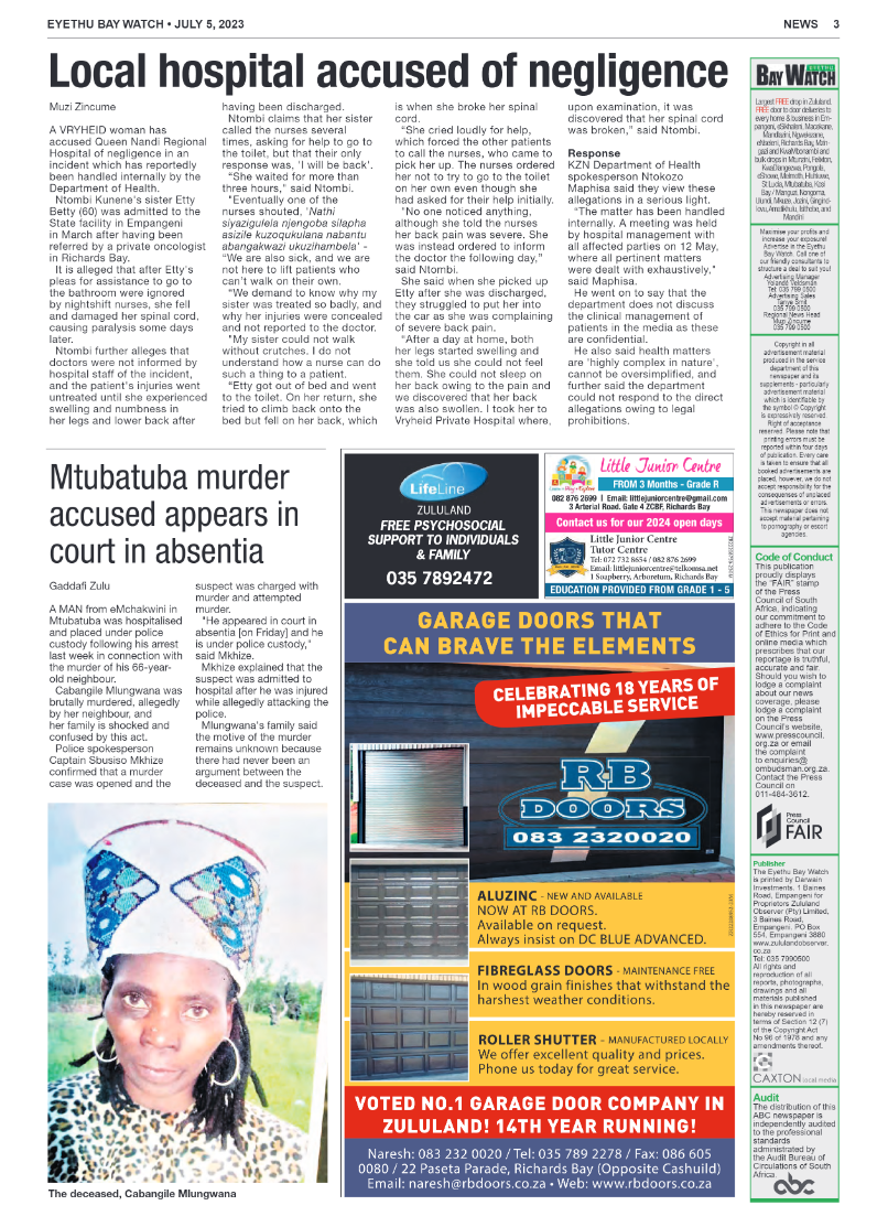 Eyethu Bay Watch page 3