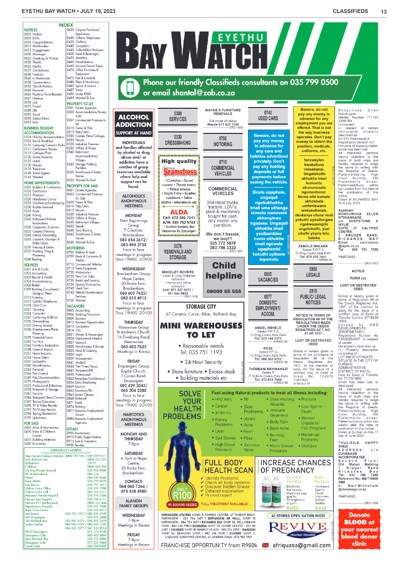 Eyethu Bay Watch page 13