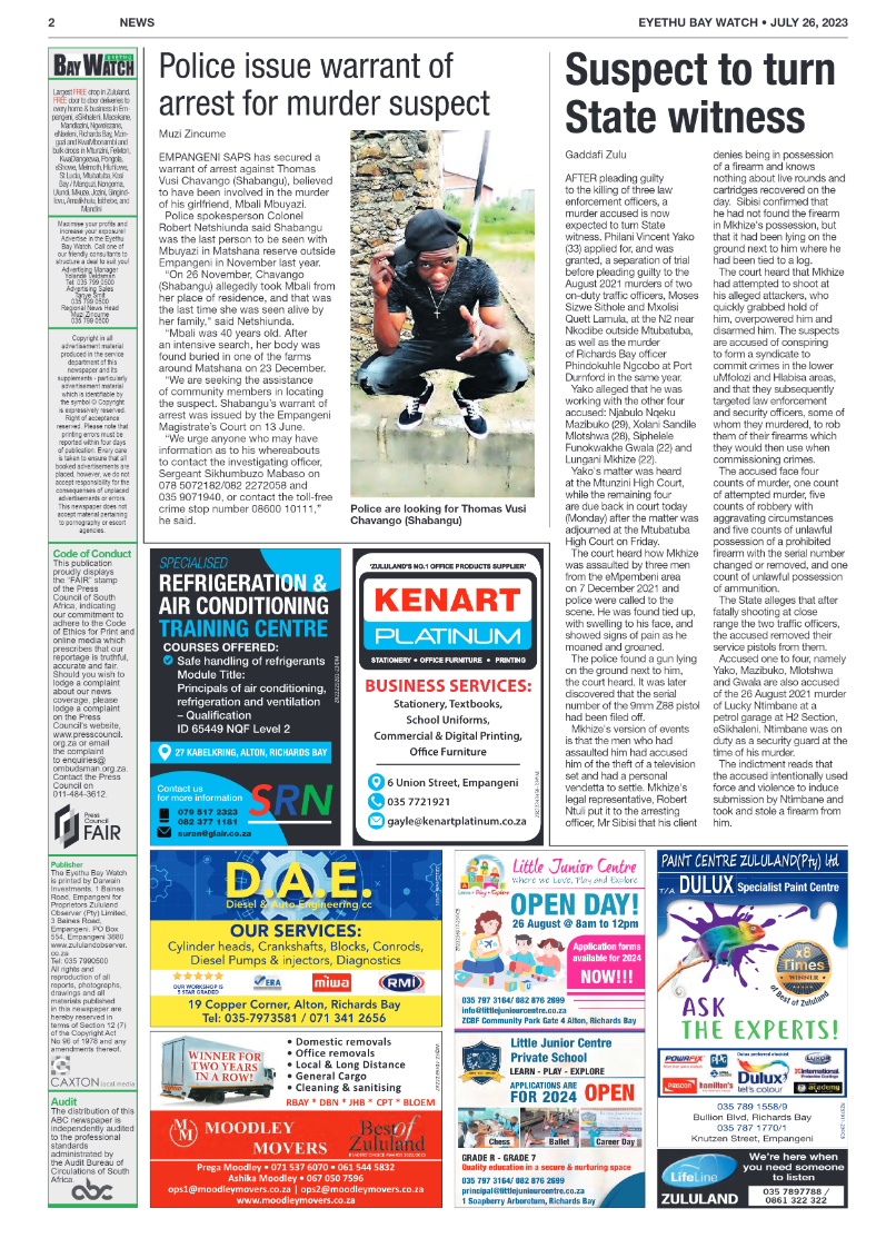 Eyethu Bay Watch page 2