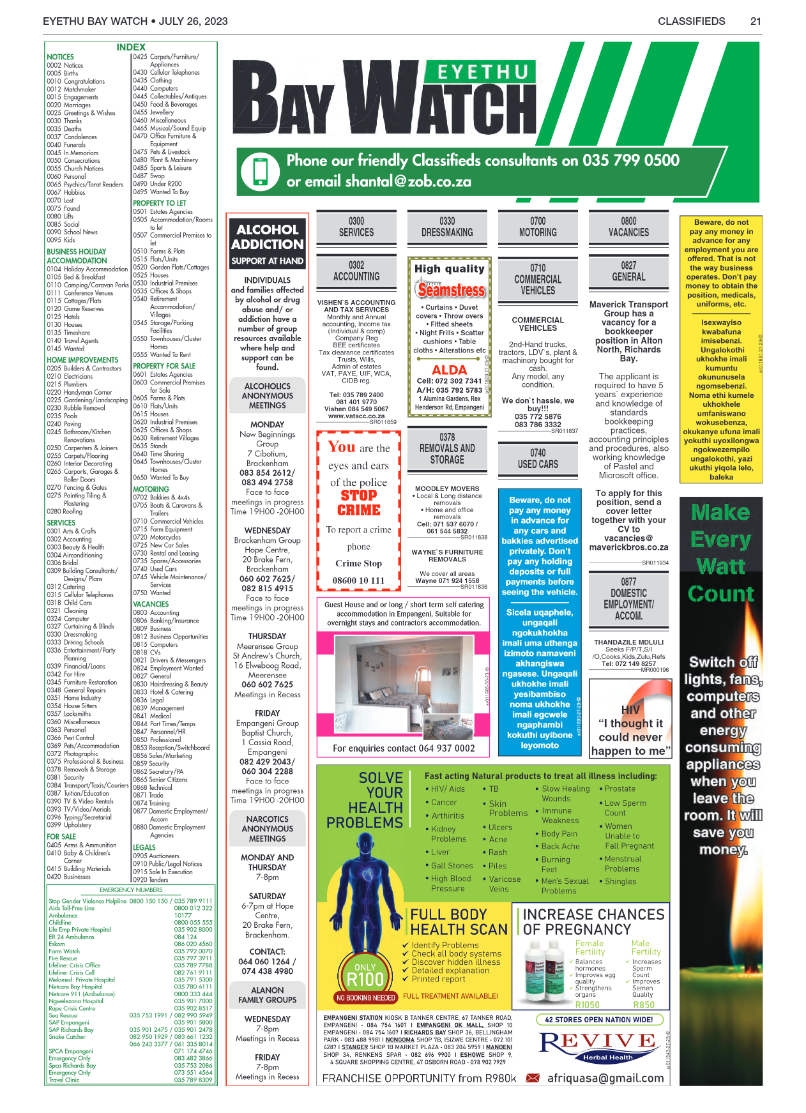 Eyethu Bay Watch page 21