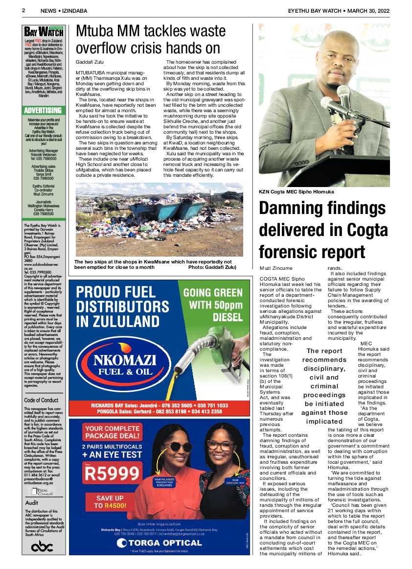 Eyethu Bay Watch page 2