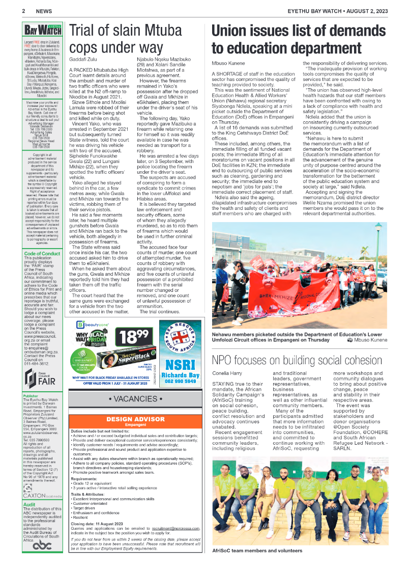 Eyethu Bay Watch page 2