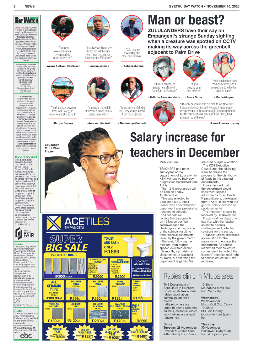 Eyethu Bay Watch page 2