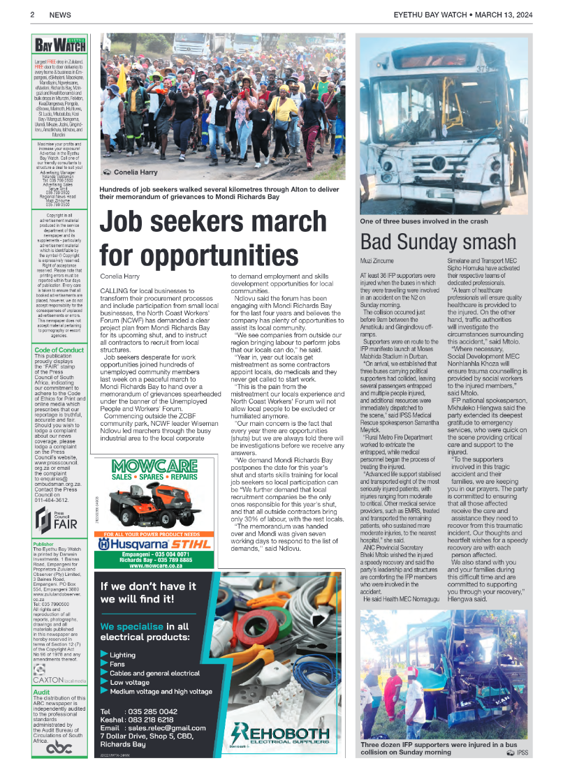 Eyethu Bay Watch page 2