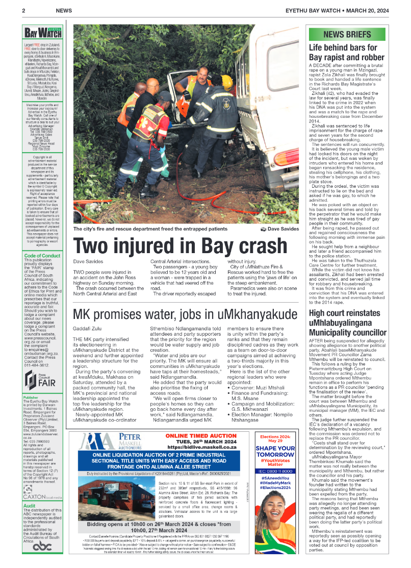 Eyethu Bay Watch page 2