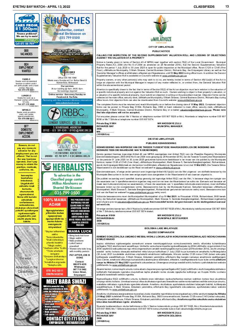 Eyethu Bay Watch page 13
