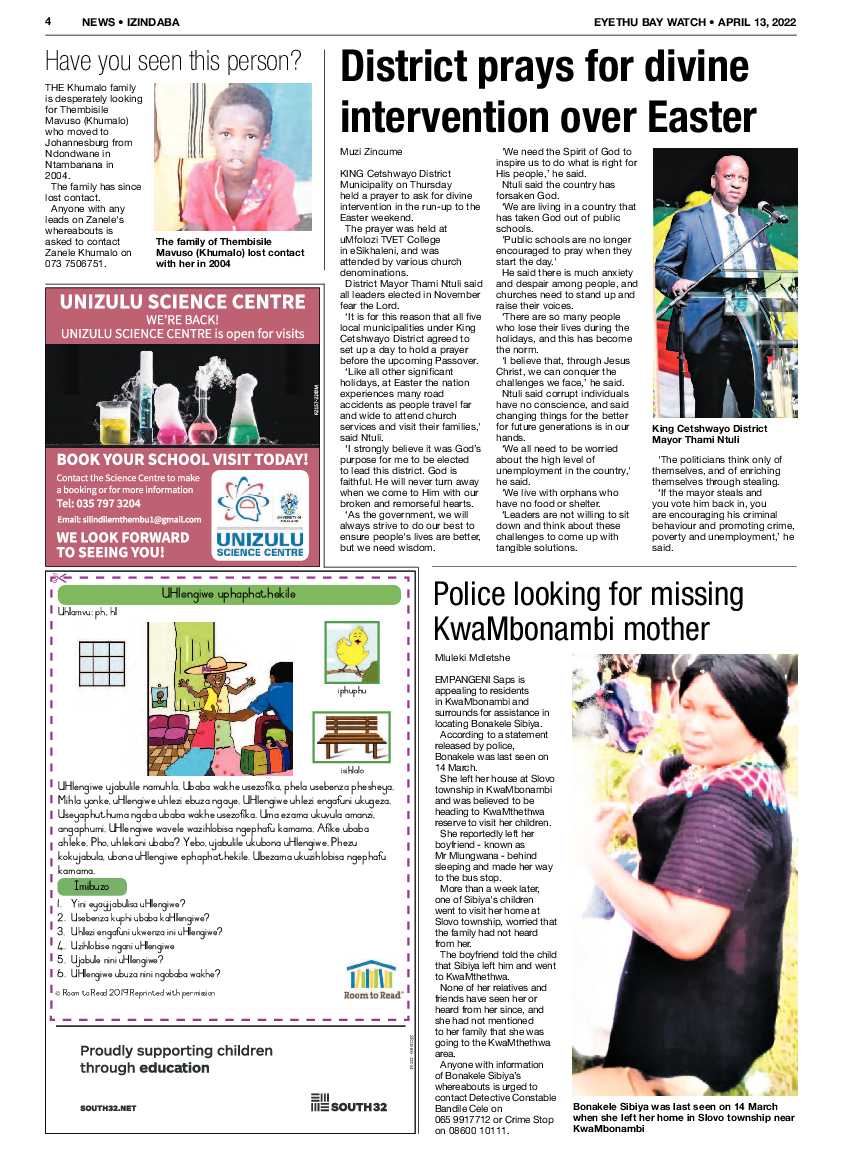 Eyethu Bay Watch page 4