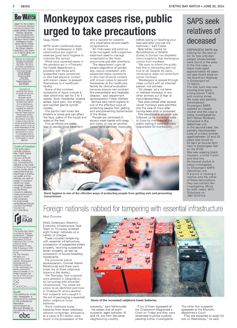 Eyethu Bay Watch page 2