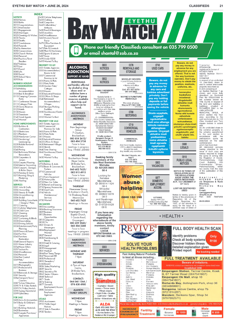 Eyethu Bay Watch page 21